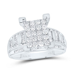 14k Gold 7/8 CTW-Natural Diamond Cindy Emerald Ring