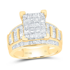 14k Gold 2 CTW-Natural Diamond Fashion Emerald Ring