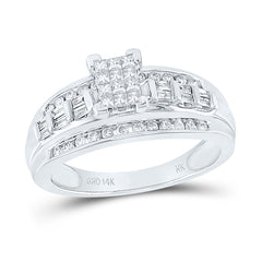 14k Gold 1/2 Ct-Natural Diamond Fashion Ring