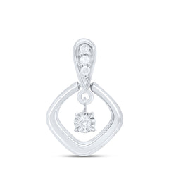Sterling Silver 1/12 CTW-Natural Diamond Gift Pendant