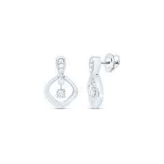 Sterling Silver 1/10 CTW-Natural Diamond Gift Earring