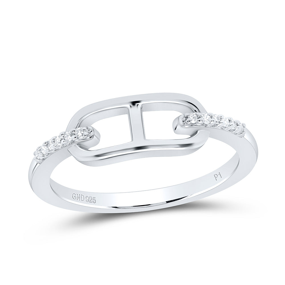 Sterling Silver 1/20 CTW-Natural Diamond Gift Ring