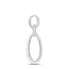 Sterling Silver 0.03 CTW-Natural Diamond Gift Pendant