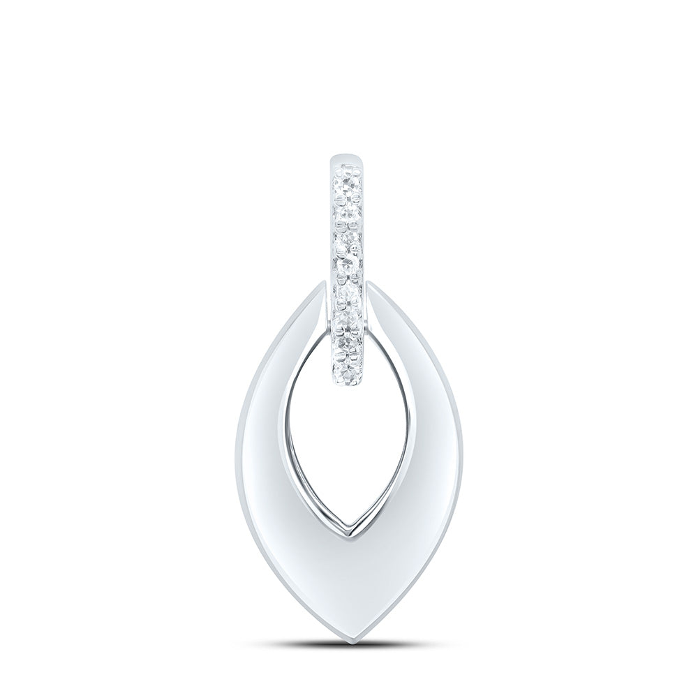 Sterling Silver 1/20 CTW-Natural Diamond Gift Pendant