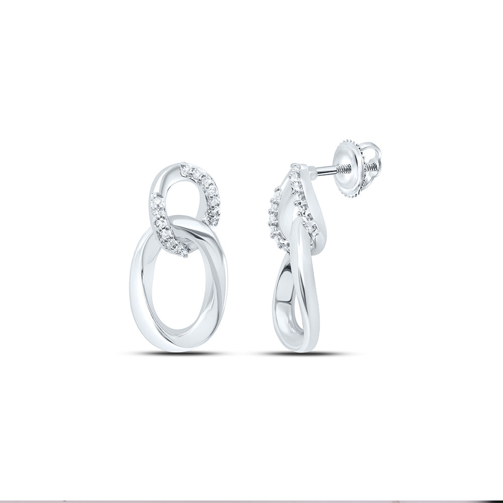 Sterling Silver 1/6 CTW-Natural Diamond Gift Earring