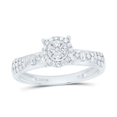 10k Gold 1/3 CTW-Natural Diamond Round Fashion Ring