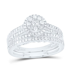 14k Gold 1 5/8 CTW-Natural Diamond Round Trio Set