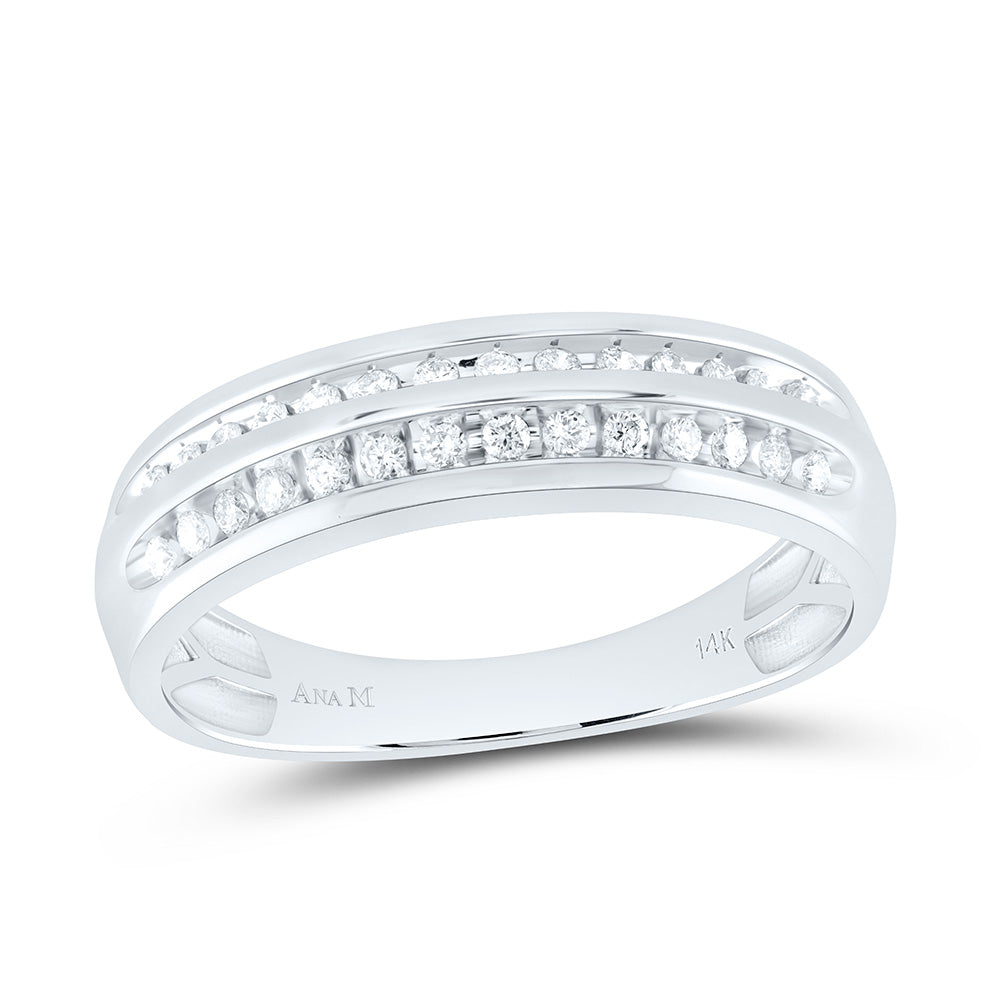14k Gold 7/8 CTW-Natural Diamond Square Trio Set