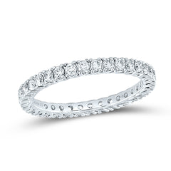 10k Gold 1 CTW-Natural Diamond Eternity Band-S 7