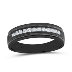10k Gold 1/4 CTW-Natural Diamond Mens Machine Set Band
