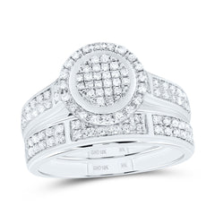 10k Gold 5/8 CTW-Natural Diamond Fashion Round Trio Set