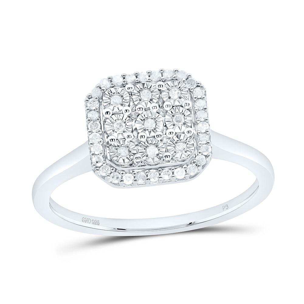 Sterling Silver 1/6 CTW-Natural Diamond Gift Ascher Fanuk Ring