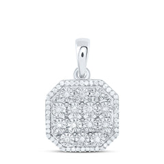 Sterling Silver 1/4 CTW-Natural Diamond Gift Ascher Fanuk Pendant