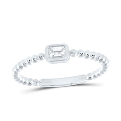 14k Gold 1/6 CTW-Natural Diamond Em-I1 Fashion Emerald Ladies Ring