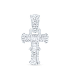 Sterling Silver 1/3 CTW-Natural Diamond Gift (15MM) Initial "T" Pendant