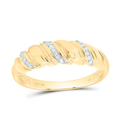 14k Gold 1/12 CTW-Natural Diamond Fashion Croissant Ring