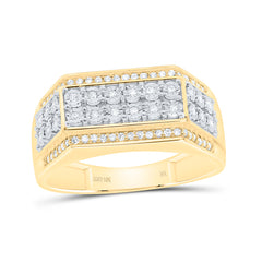 10k Gold 1/4 CTW-Natural Diamond Fanuk Mens Ring