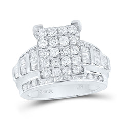 10k Gold 2 CTW-Natural Diamond Gift Emerald Head Ring