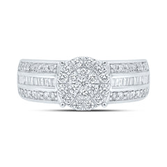 10k Gold 1 CTW-Natural Diamond Fashion Round Shape Ring