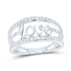 10k Gold 1/5 CTW-Natural Diamond Gift Love Ring