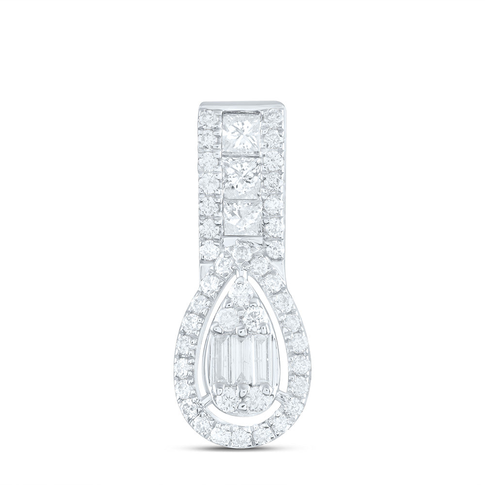 14k Gold 1/3 CTW-Natural Diamond Fashion Pear Pendant
