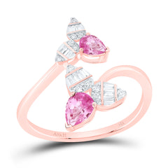 14k Gold 1/6 CTW-Natural Diamond 1/2 CTWps-Pi Sapp Natural Gemstone Ring