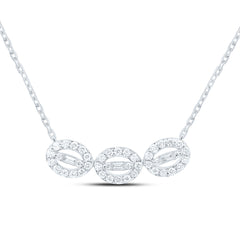 14k Gold 1/4 CTW-Natural Diamond Fashion Necklace (18 Inch )
