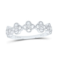 10k Gold 1/4 CTW-Natural Diamond Fashion Clover Ring