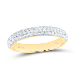14k Gold 1/2 CTW-Natural Diamond Fashion Band