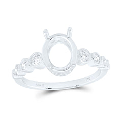 14k Gold 1/3 CTW-Natural Diamond 2 CTW-Cov Semi-Mount Bridal Ring