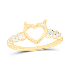 14k Gold 1/3 CTW-Natural Diamond 2 CTW-Cht Semi-Mount Bridal Ring