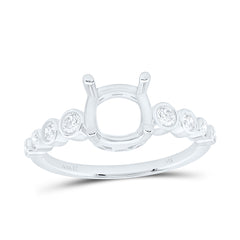 14k Gold 1/3 CTW-Natural Diamond 2 CTW-Ccu Semi-Mount Bridal Ring