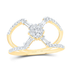 14k Gold 1/2 CTW-Natural Diamond Fashion Ring
