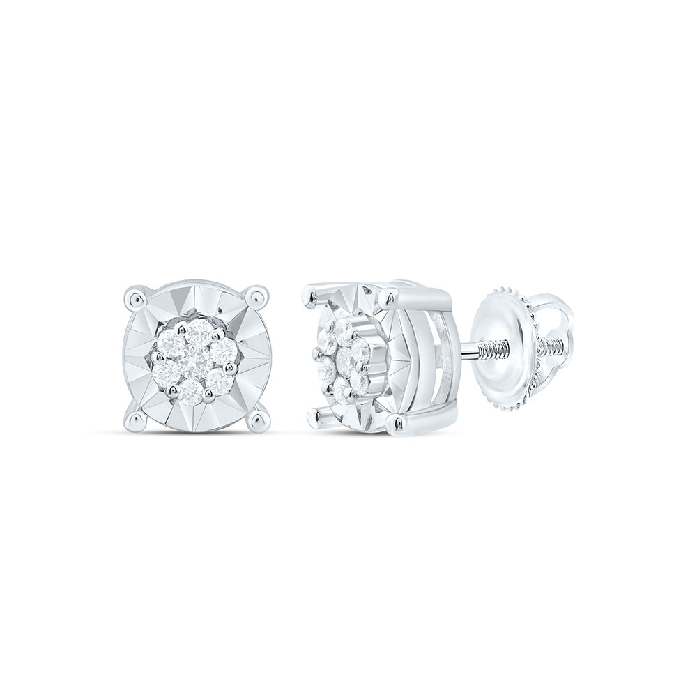 14k Gold 1/10 CTW-Natural Diamond Fashion Earring