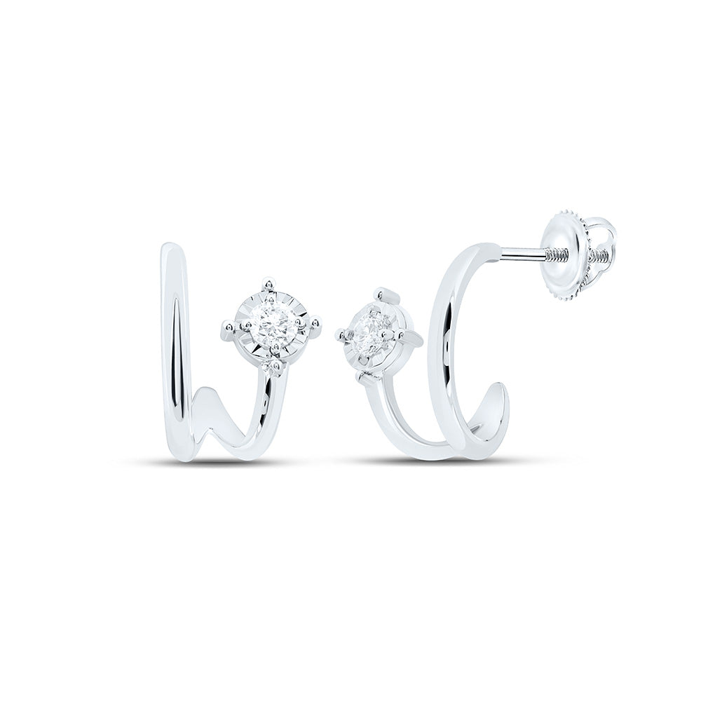 14k Gold 1/6 CTW-Natural Diamond Fashion Earring