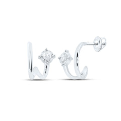 14k Gold 1/6 CTW-Natural Diamond Fashion Earring