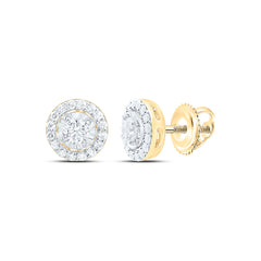 14k Gold 3/8 CTW-Natural Diamond Fashion Round Earring