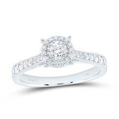 14k Gold 3/8 CTW-Natural Diamond Fashion Round Ring