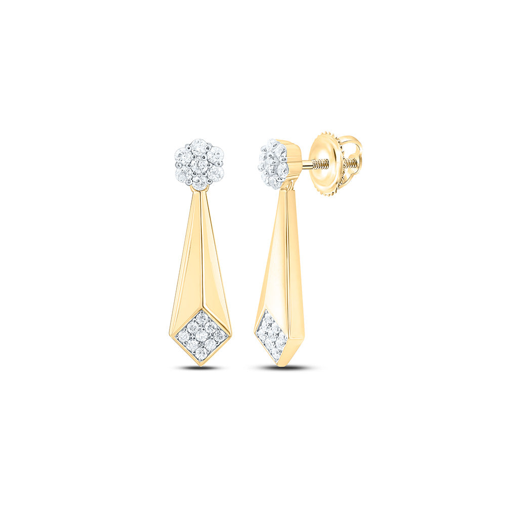 14k Gold 1/3 CTW-Natural Diamond Fashion Earring