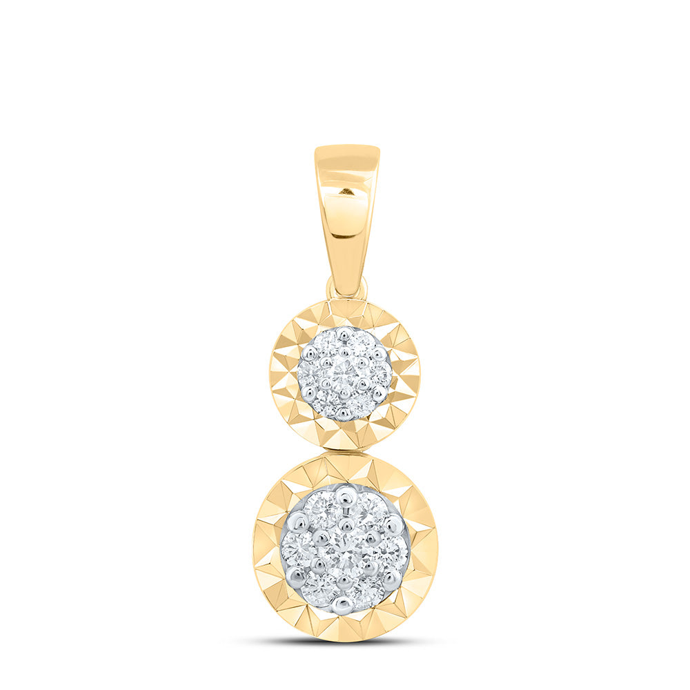 14k Gold 1/4 CTW-Natural Diamond Fashion Pendant