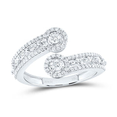 14k Gold 3/4 CTW-Natural Diamond Fashion Round Ring