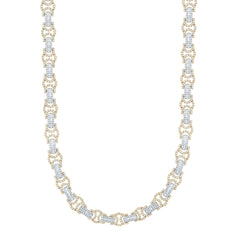 10k Gold 9 CTW-Natural Diamond Fashion Mens Chain (20 Inch )