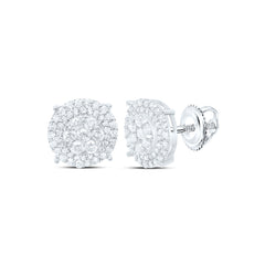 10k Gold 1 CTW-Natural Diamond Gift Round Earring