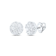 10k Gold 1/2 CTW-Natural Diamond Gift Round Earring