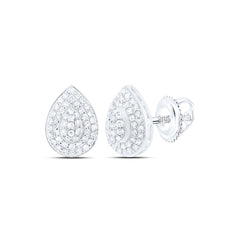 10k Gold 3/8 CTW-Natural Diamond Fashion Pear Earring