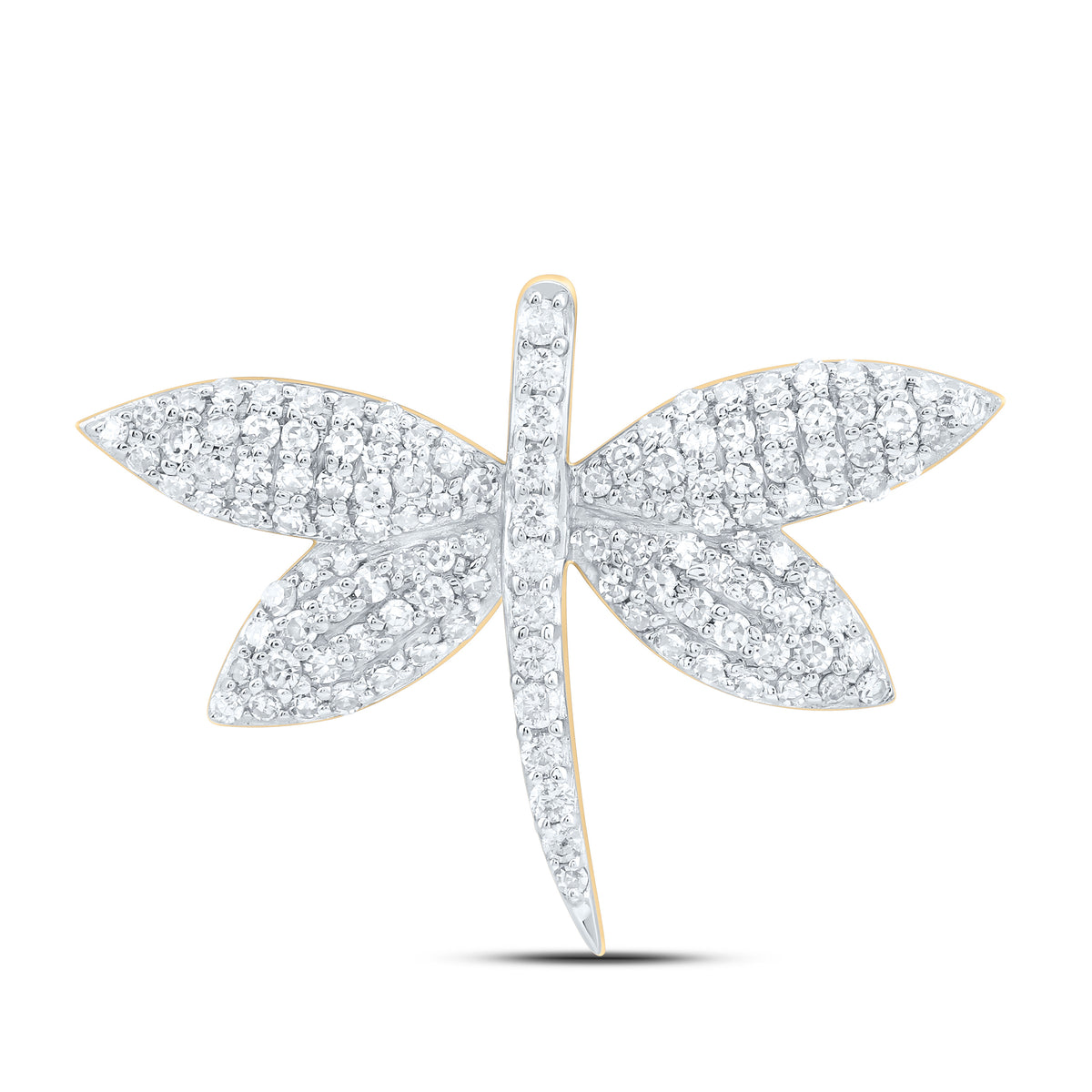 10k Gold 1/2 CTW-Natural Diamond Fashion Pendant
