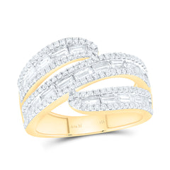 14k Gold 1 1/5 CTW-Natural Diamond Fashion Ring