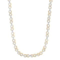 10k Gold 10 1/5 CTW-Natural Diamond Fashion Infinity Chain (20 Inch )