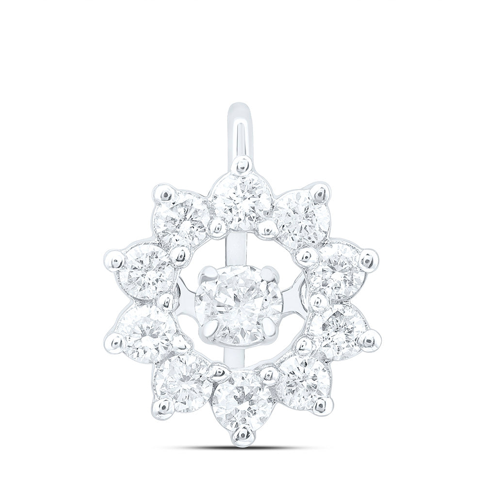 14k Gold 1/4 CTW-Natural Diamond Twile Fashion Pendant
