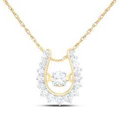 14k Gold 1/5 CTW-Natural Diamond Twile Fashion Pendant